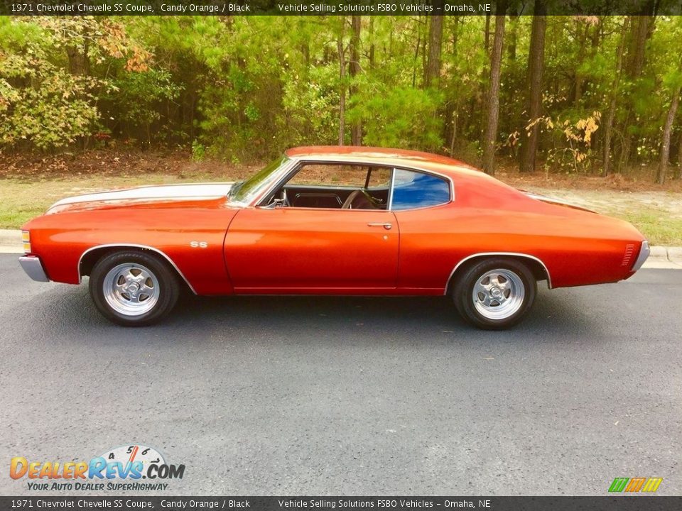 1971 Chevrolet Chevelle SS Coupe Candy Orange / Black Photo #1