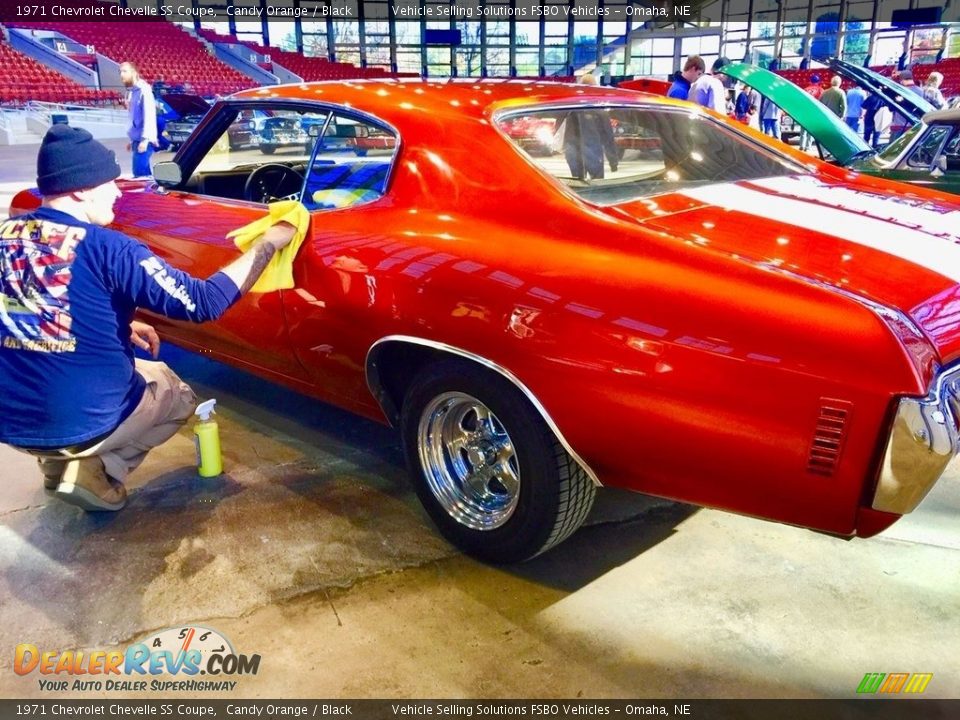 1971 Chevrolet Chevelle SS Coupe Candy Orange / Black Photo #8