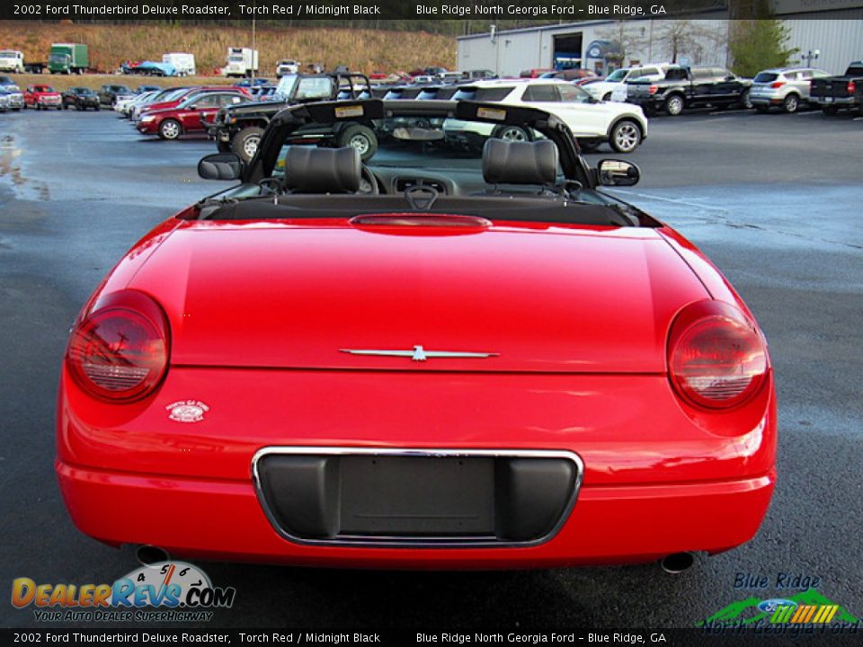 2002 Ford Thunderbird Deluxe Roadster Torch Red / Midnight Black Photo #4