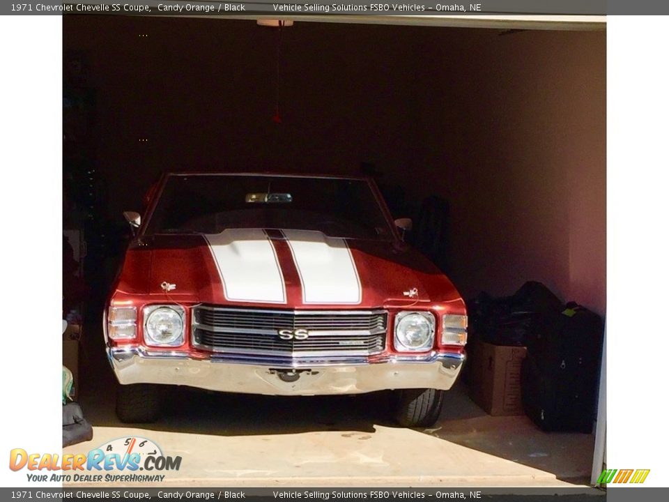 1971 Chevrolet Chevelle SS Coupe Candy Orange / Black Photo #13