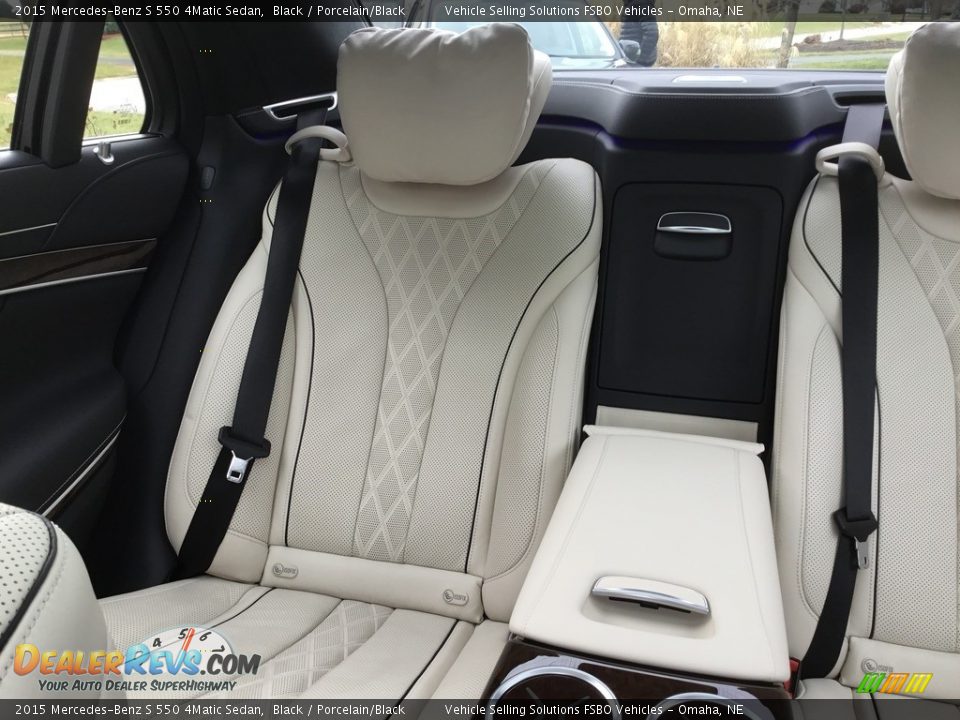 Rear Seat of 2015 Mercedes-Benz S 550 4Matic Sedan Photo #7