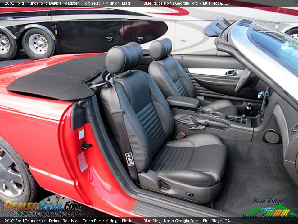 2002 Ford Thunderbird Deluxe Roadster Torch Red / Midnight Black Photo #18