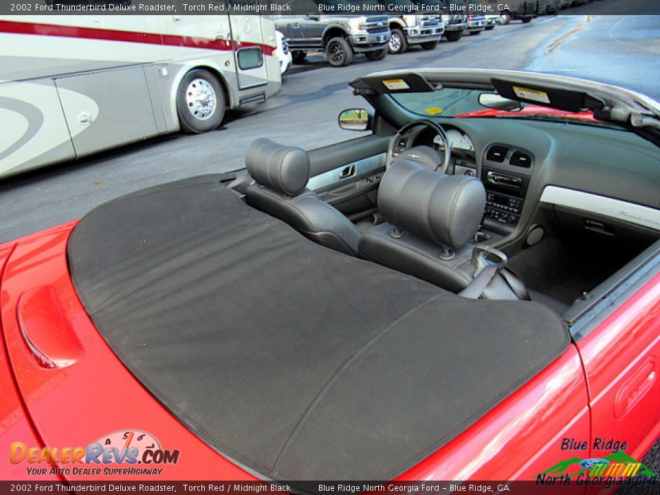 2002 Ford Thunderbird Deluxe Roadster Torch Red / Midnight Black Photo #19