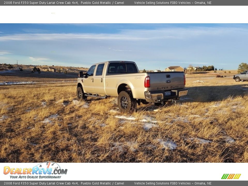 2008 Ford F350 Super Duty Lariat Crew Cab 4x4 Pueblo Gold Metallic / Camel Photo #6