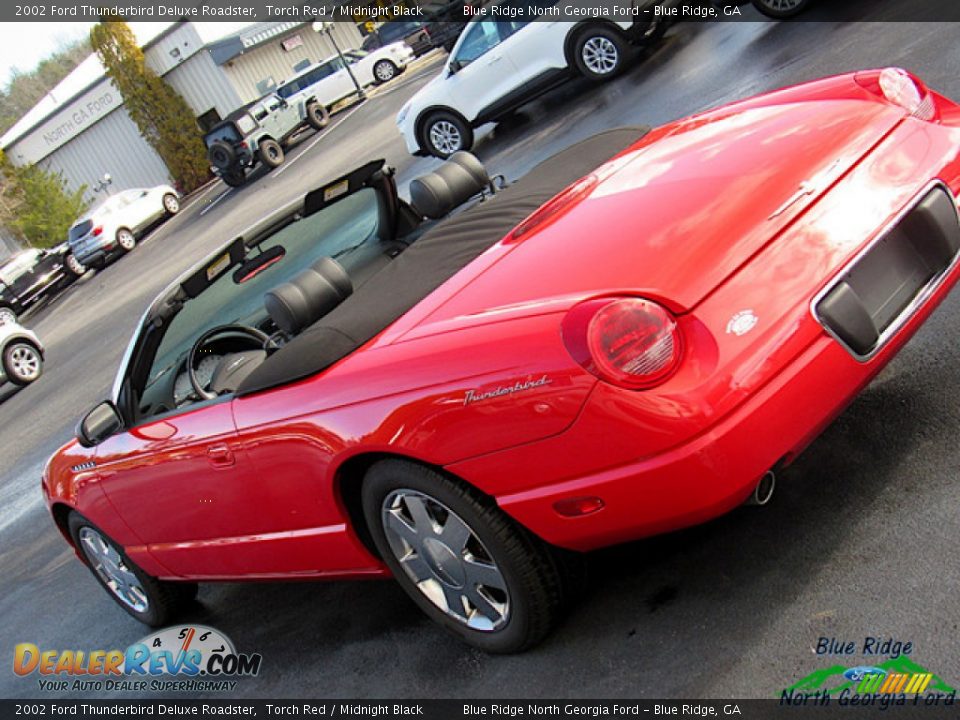 2002 Ford Thunderbird Deluxe Roadster Torch Red / Midnight Black Photo #30