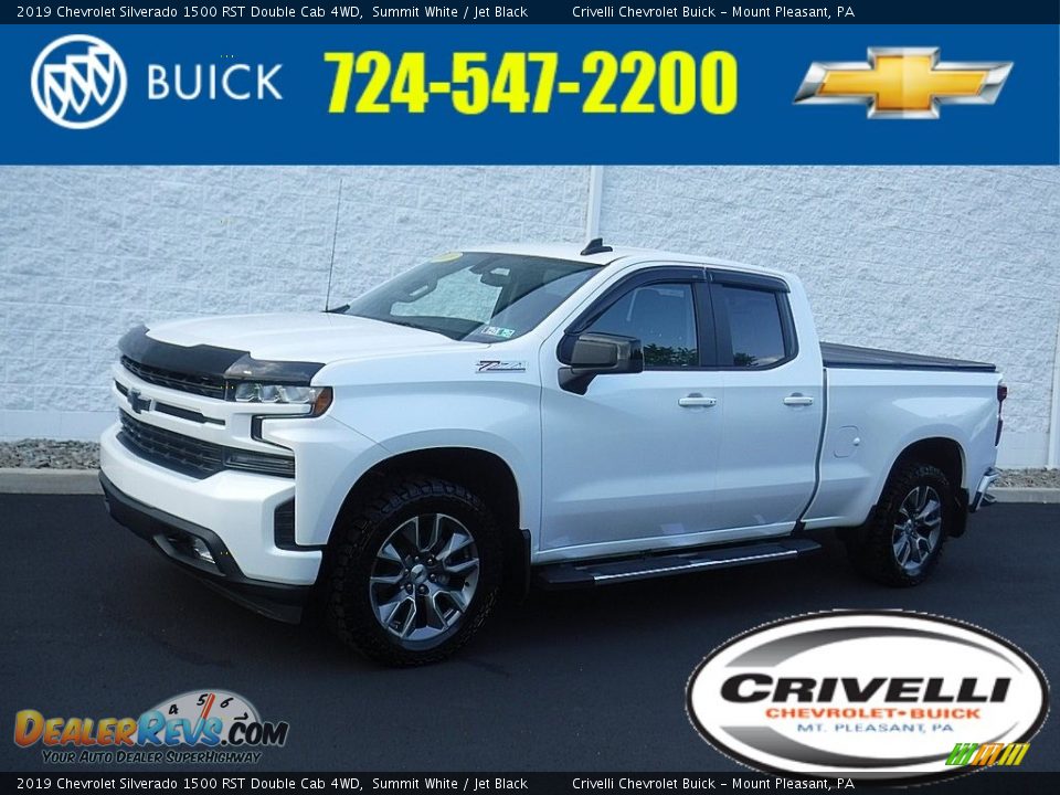 2019 Chevrolet Silverado 1500 RST Double Cab 4WD Summit White / Jet Black Photo #1