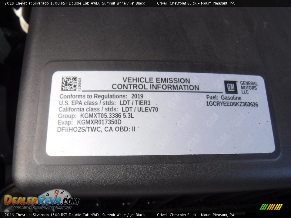 2019 Chevrolet Silverado 1500 RST Double Cab 4WD Summit White / Jet Black Photo #18