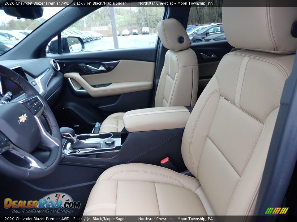 Jet Black/Maple Sugar Interior - 2020 Chevrolet Blazer Premier AWD Photo #14