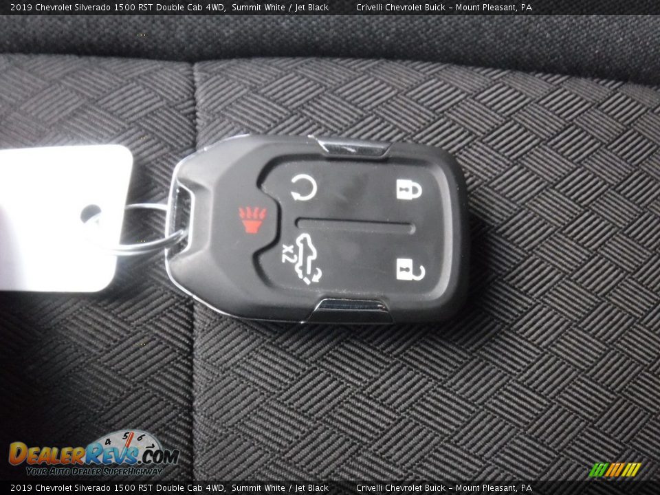 2019 Chevrolet Silverado 1500 RST Double Cab 4WD Summit White / Jet Black Photo #36