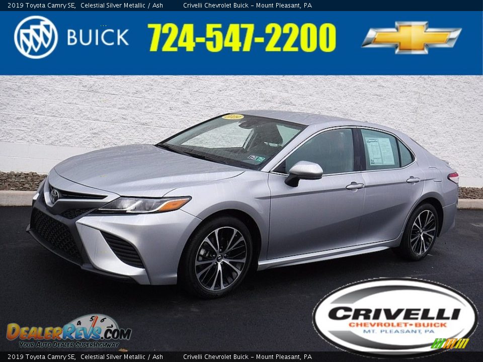 2019 Toyota Camry SE Celestial Silver Metallic / Ash Photo #1