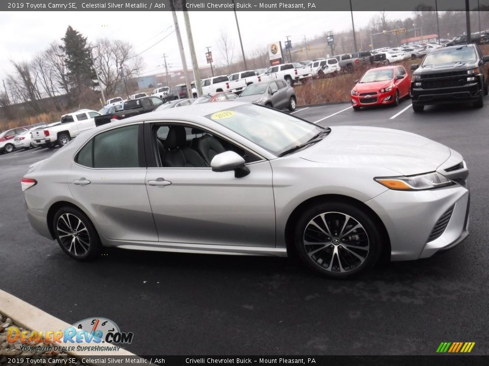2019 Toyota Camry SE Celestial Silver Metallic / Ash Photo #6