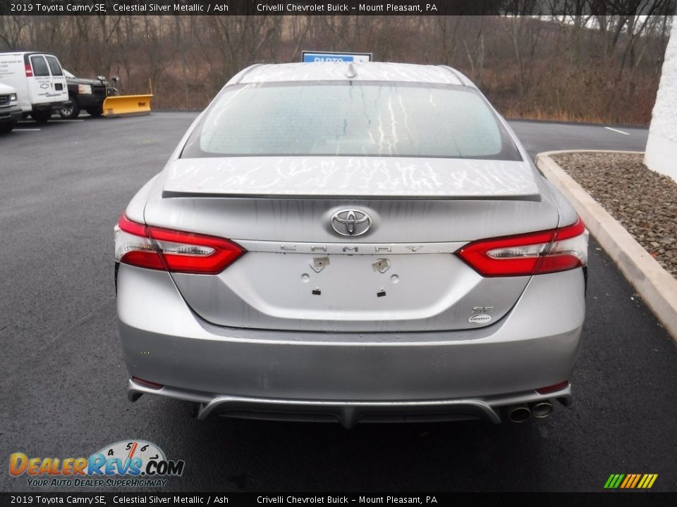 2019 Toyota Camry SE Celestial Silver Metallic / Ash Photo #8