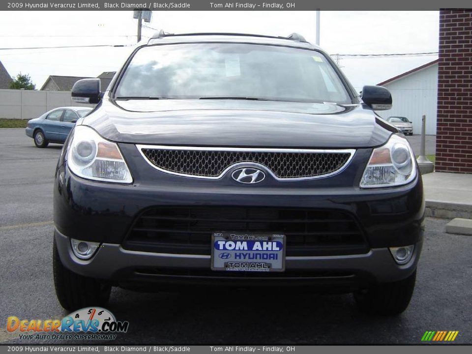 2009 Hyundai Veracruz Limited Black Diamond / Black/Saddle Photo #2