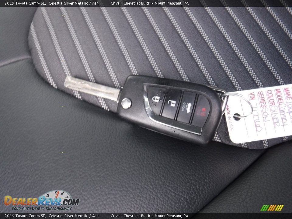 2019 Toyota Camry SE Celestial Silver Metallic / Ash Photo #31