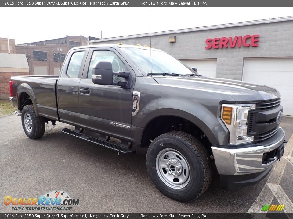 2019 Ford F350 Super Duty XL SuperCab 4x4 Magnetic / Earth Gray Photo #9
