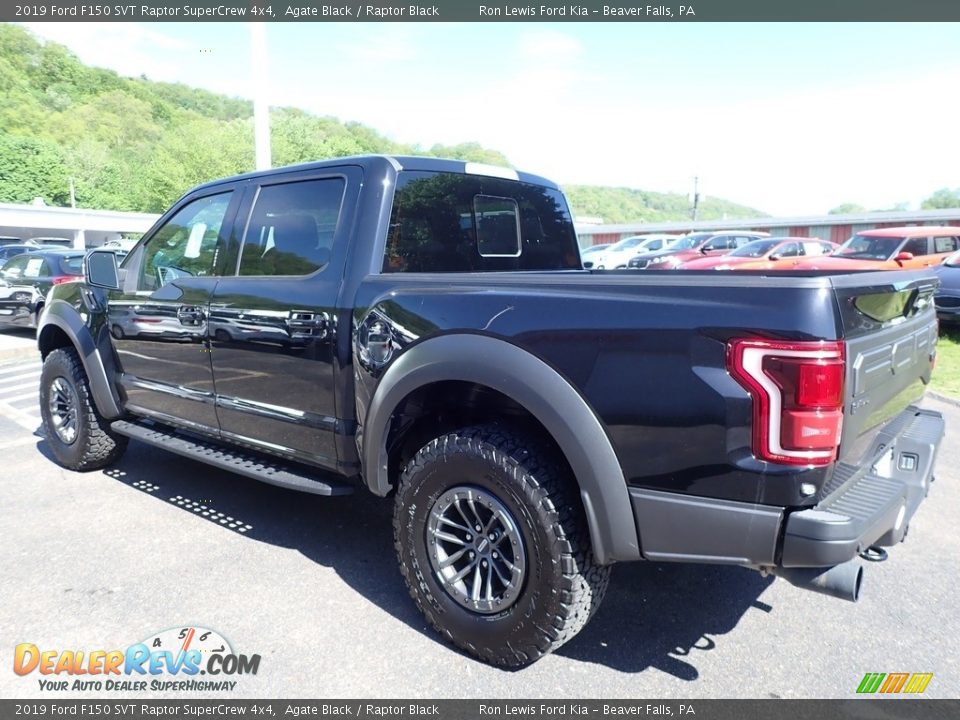 2019 Ford F150 SVT Raptor SuperCrew 4x4 Agate Black / Raptor Black Photo #4