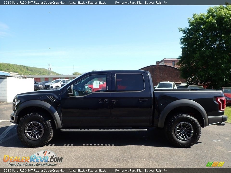 2019 Ford F150 SVT Raptor SuperCrew 4x4 Agate Black / Raptor Black Photo #5