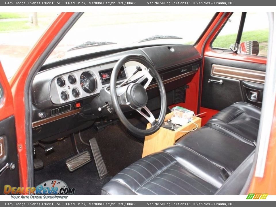 Black Interior - 1979 Dodge D Series Truck D150 Li'l Red Truck Photo #10