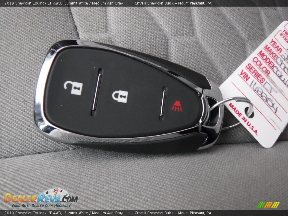 2019 Chevrolet Equinox LT AWD Summit White / Medium Ash Gray Photo #30
