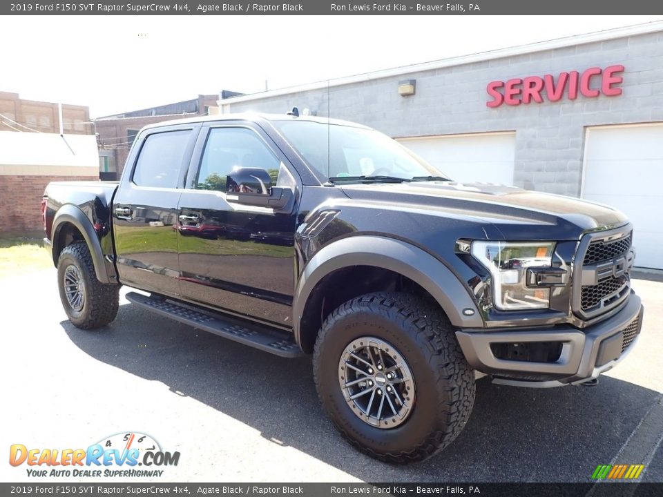 2019 Ford F150 SVT Raptor SuperCrew 4x4 Agate Black / Raptor Black Photo #8