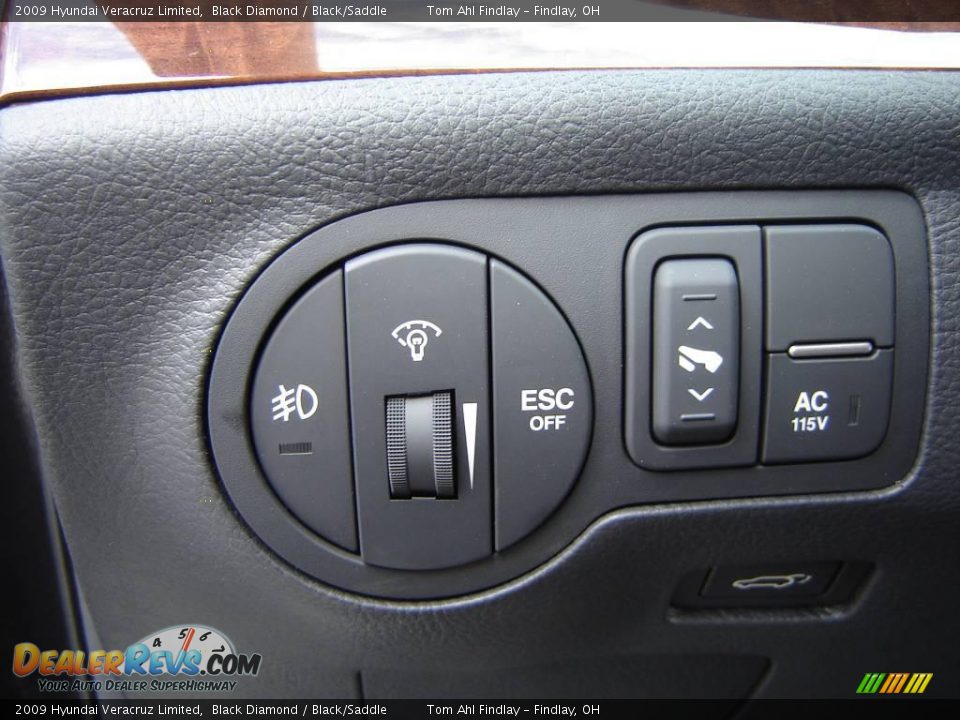 2009 Hyundai Veracruz Limited Black Diamond / Black/Saddle Photo #17