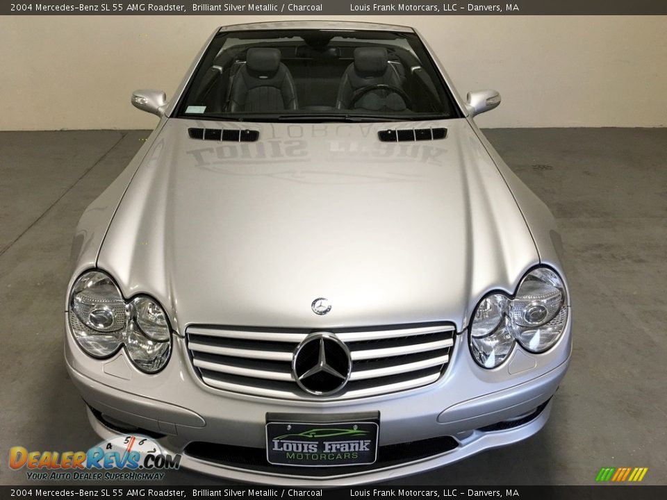 2004 Mercedes-Benz SL 55 AMG Roadster Brilliant Silver Metallic / Charcoal Photo #7