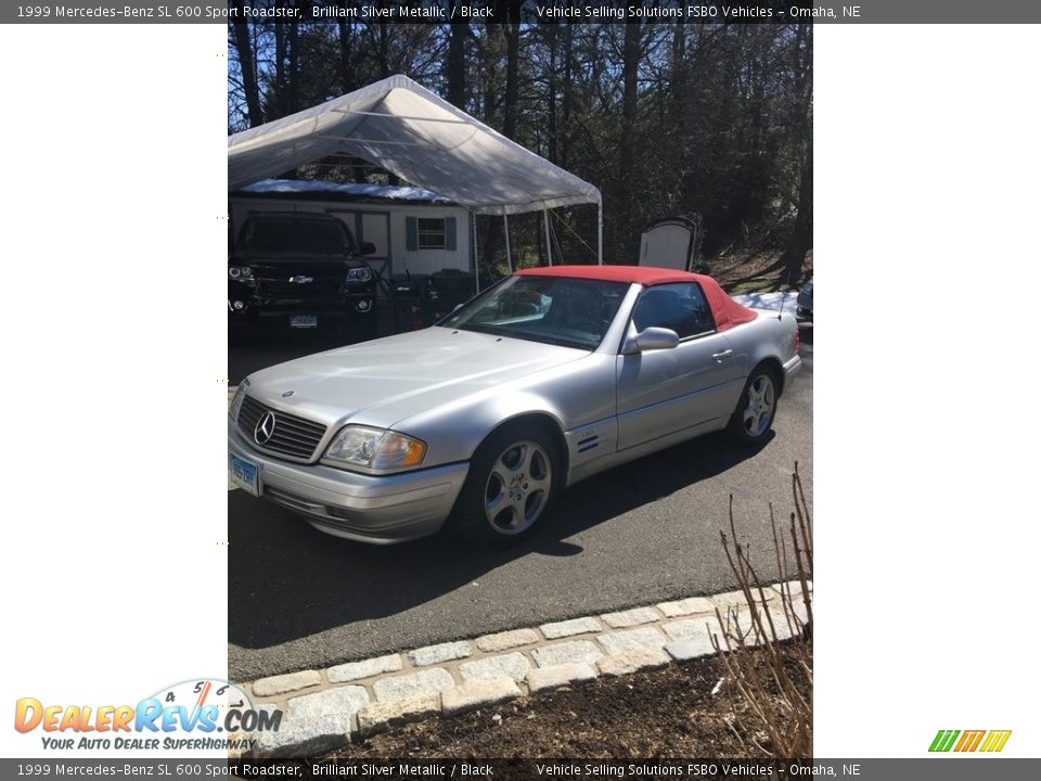 1999 Mercedes-Benz SL 600 Sport Roadster Brilliant Silver Metallic / Black Photo #1