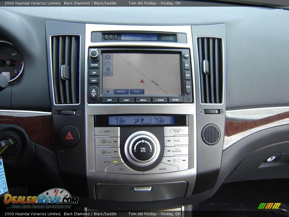 2009 Hyundai Veracruz Limited Black Diamond / Black/Saddle Photo #19