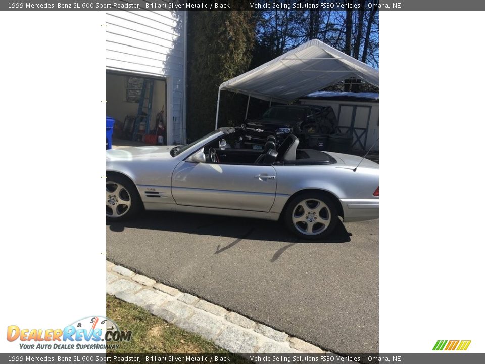 1999 Mercedes-Benz SL 600 Sport Roadster Brilliant Silver Metallic / Black Photo #5