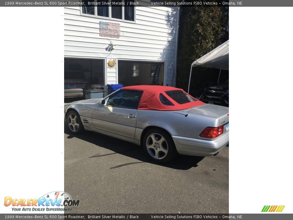 1999 Mercedes-Benz SL 600 Sport Roadster Brilliant Silver Metallic / Black Photo #6