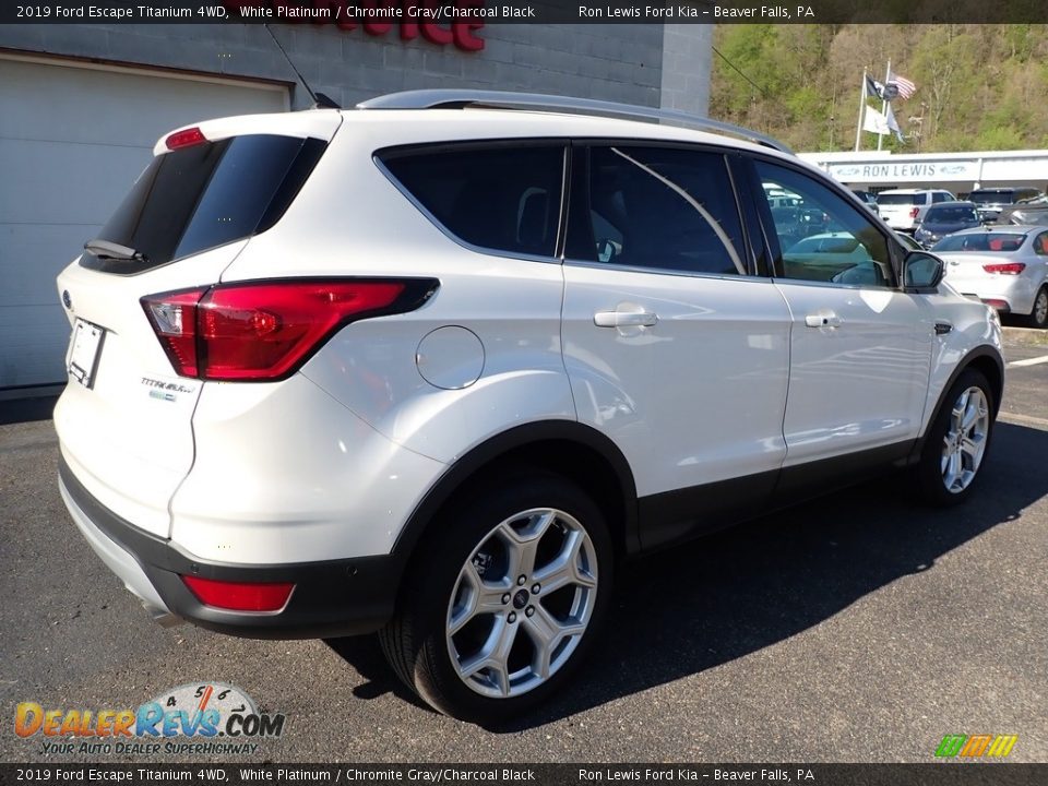 2019 Ford Escape Titanium 4WD White Platinum / Chromite Gray/Charcoal Black Photo #2