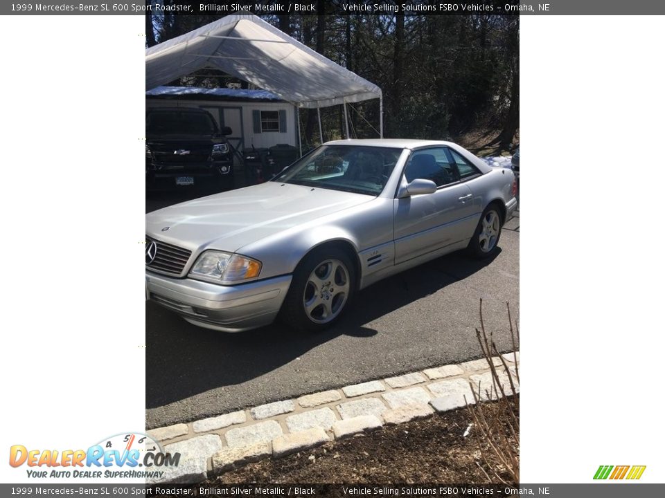 1999 Mercedes-Benz SL 600 Sport Roadster Brilliant Silver Metallic / Black Photo #7