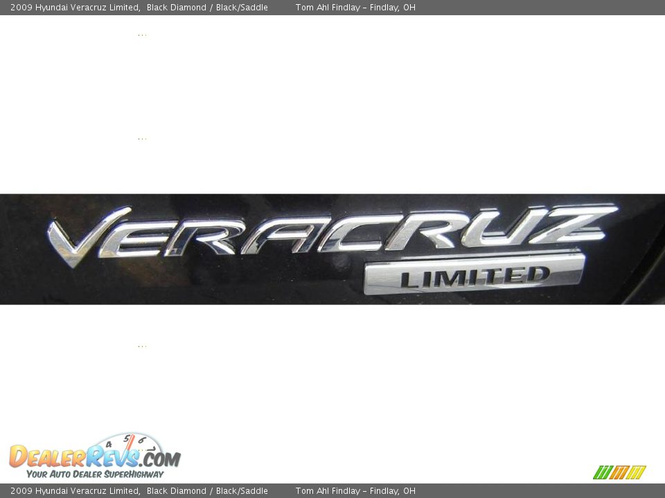 2009 Hyundai Veracruz Limited Black Diamond / Black/Saddle Photo #21