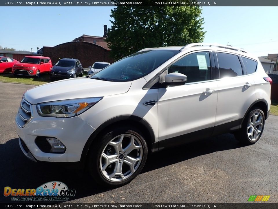 2019 Ford Escape Titanium 4WD White Platinum / Chromite Gray/Charcoal Black Photo #8