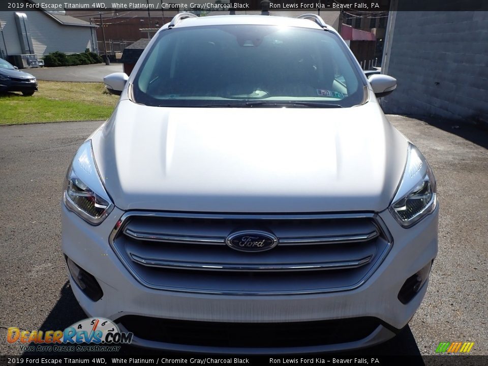 2019 Ford Escape Titanium 4WD White Platinum / Chromite Gray/Charcoal Black Photo #9