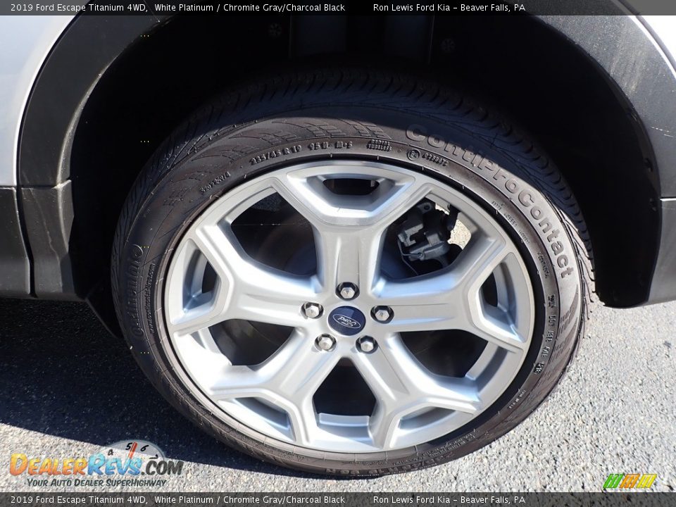 2019 Ford Escape Titanium 4WD White Platinum / Chromite Gray/Charcoal Black Photo #11