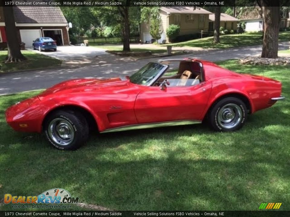1973 Chevrolet Corvette Coupe Mille Miglia Red / Medium Saddle Photo #2