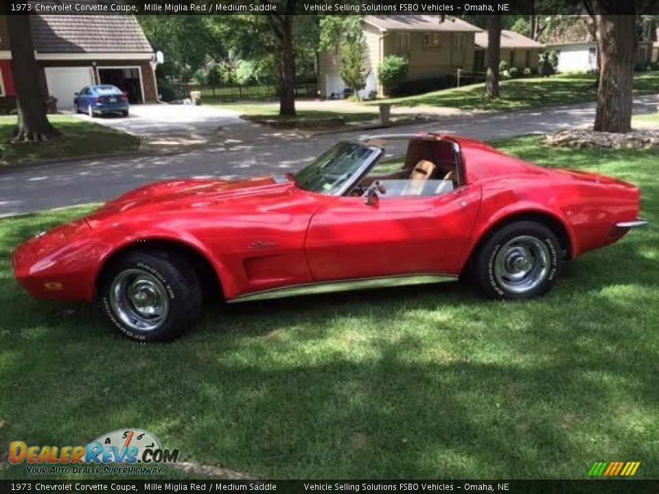 1973 Chevrolet Corvette Coupe Mille Miglia Red / Medium Saddle Photo #2