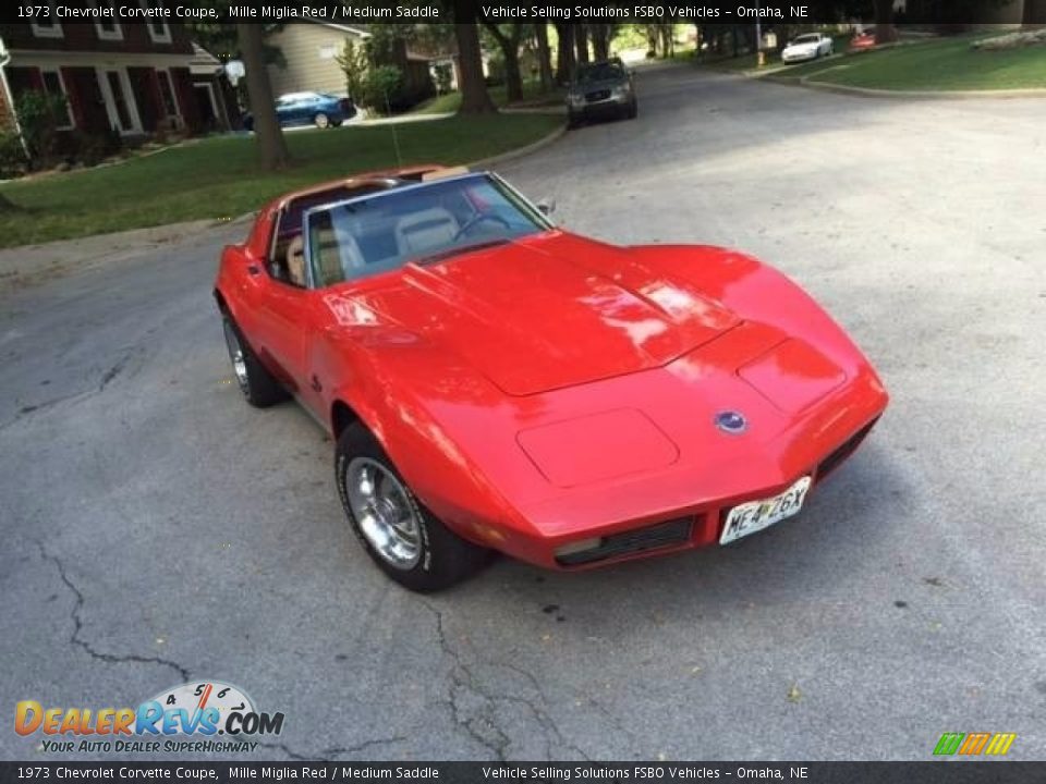 1973 Chevrolet Corvette Coupe Mille Miglia Red / Medium Saddle Photo #6