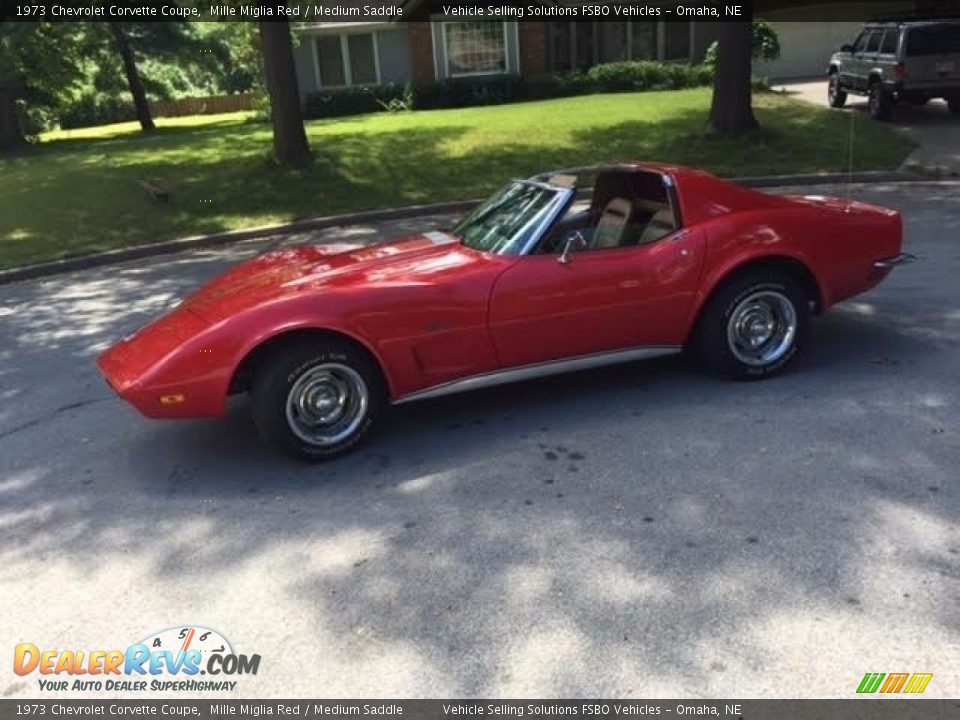 1973 Chevrolet Corvette Coupe Mille Miglia Red / Medium Saddle Photo #7