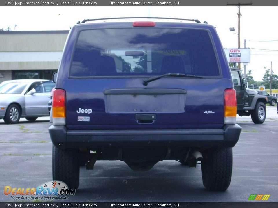 1998 Jeep Cherokee Sport 4x4 Lapis Blue / Mist Gray Photo #5