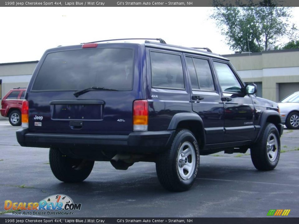 1998 Jeep Cherokee Sport 4x4 Lapis Blue / Mist Gray Photo #6