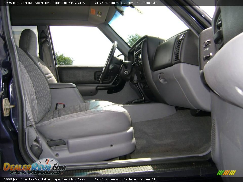 1998 Jeep Cherokee Sport 4x4 Lapis Blue / Mist Gray Photo #10
