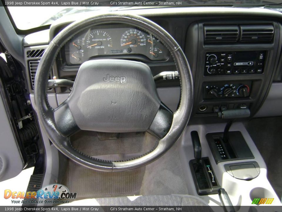 1998 Jeep Cherokee Sport 4x4 Lapis Blue / Mist Gray Photo #12