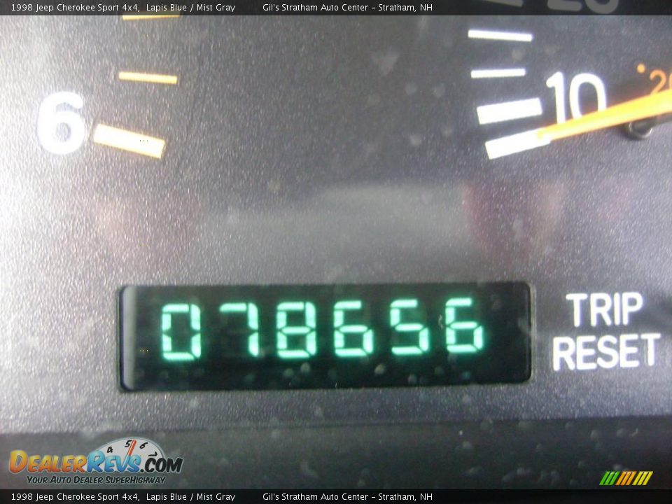 1998 Jeep Cherokee Sport 4x4 Lapis Blue / Mist Gray Photo #13