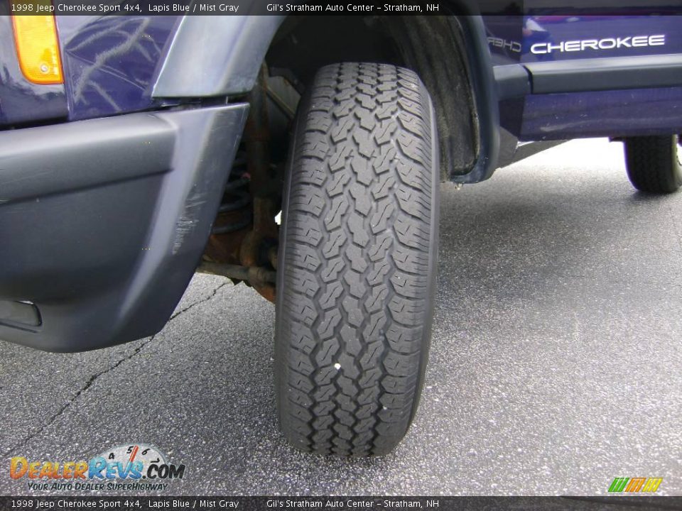 1998 Jeep Cherokee Sport 4x4 Lapis Blue / Mist Gray Photo #15
