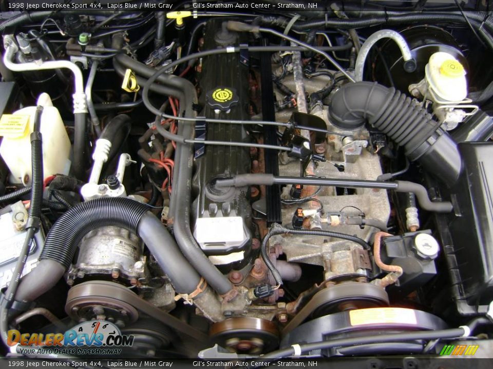 1998 Jeep Cherokee Sport 4x4 Lapis Blue / Mist Gray Photo #16