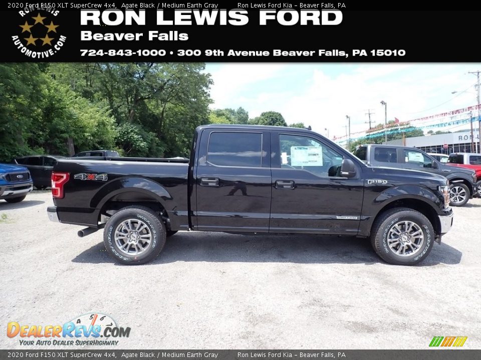 2020 Ford F150 XLT SuperCrew 4x4 Agate Black / Medium Earth Gray Photo #1