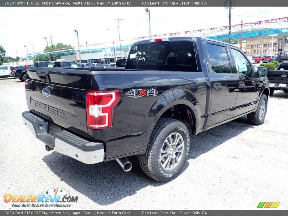2020 Ford F150 XLT SuperCrew 4x4 Agate Black / Medium Earth Gray Photo #2
