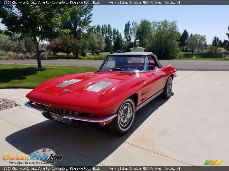 1963 Chevrolet Corvette Sting Ray Convertible Riverside Red / Black Photo #7